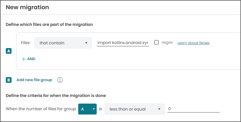 Migration rules example for removing Kotlin compiler synthetic imports