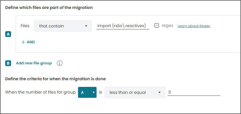 Migration rules example for removing RxJava